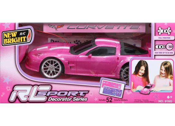 New Bright Corvette pink metallic 1:16 RC sportwagen