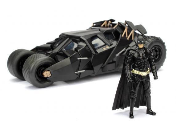 Jada Toys - Batman The Dark Knight Batmobile 1:24 - Die-cast - Zwart - Vanaf 8 jaar - Speelgoedvoertuig