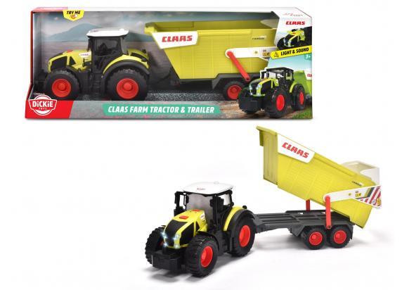 Dickie Dickie Claas Farm Tractor en Trailer 64cm