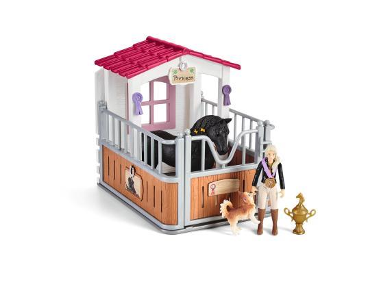 schleich HORSE CLUB - Speelfigurenset - Paardenstal met Horse Club Tori & Princess - Kinderspeelgoed voor Jongens en Meisjes - 5 tot 12 jaar - 14 Onderdelen - 42437