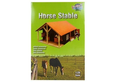 Kids Globe Paardenstal met 2 Boxen en Berging, 1:24