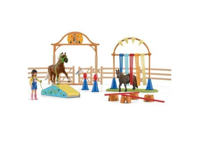 schleich FARM WORLD Speelfigurenset - Paarden Trainingskamp - Kinderspeelgoed voor Jongens en Meisjes - 3 tot 8 jaar - 41 Onderdelen - 42481