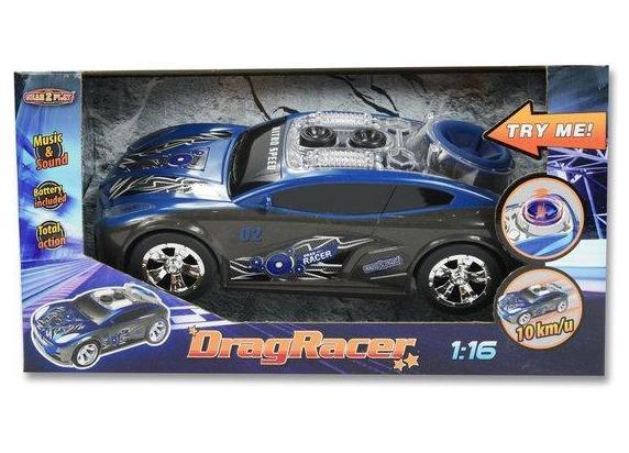 - Gear2Play Max Turbo Drag Racer blauw 25cm