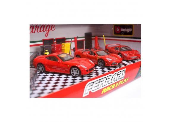 Bburago - Ferrari Ferrari 1:43 Race & Play Gift Pack