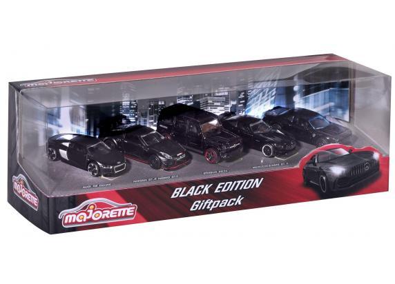 Majorette Majorette Black Edition 7,5cm Giftpack 5 auto's