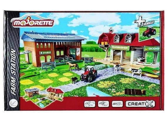 Majorette Majorette Creatix Farm Station boerderij met tract