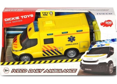 Dickie Toys Sos - Ambulance Iveco - Nederlandse versie - 18 cm - Licht & Geluid
