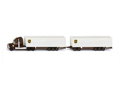 Siku Road Train vrachtwagen met oplegger en aanhangwagen 1:87 metaal/kunststof meerkleurig