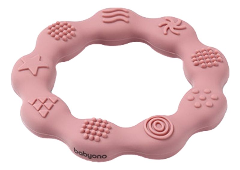 Babyono Baby Ono Ring Roze Silicone Bijtring 825/02