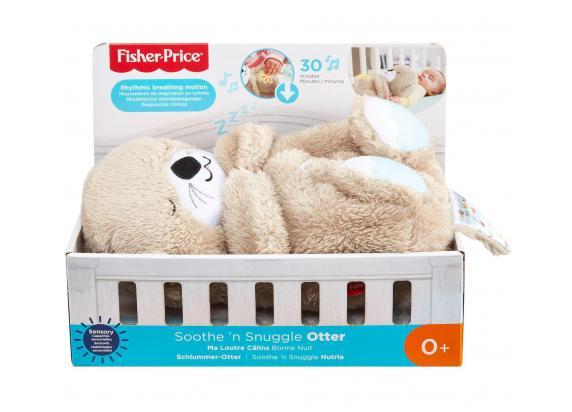 Fisher-Price Bedtijd Otter - Baby speelgoed - 0 tot 6 maanden - Knuffel