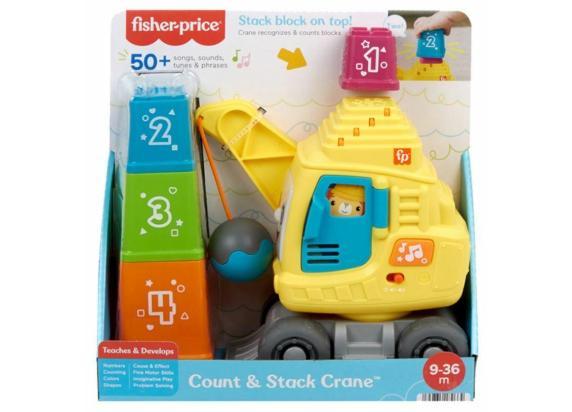 Fisher Price Tel- en Stapelkraan met Blokken