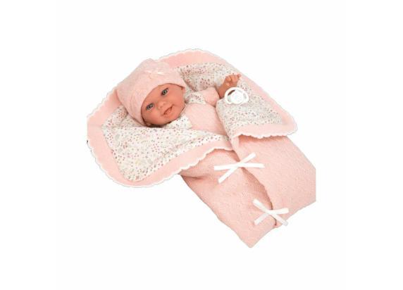 Arias Baby pop met speen en speelkleed bloem