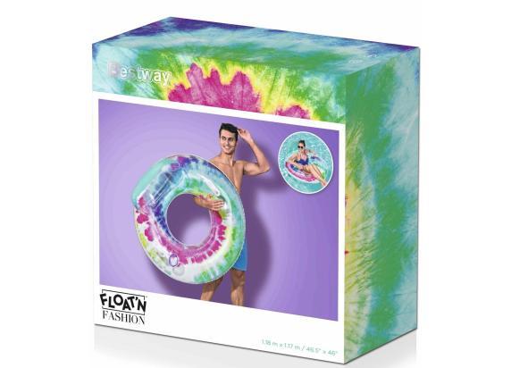 Bestway Bestway Tie Dye Swim Tube zwembadzetel