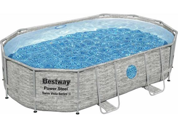 Bestway Swim Vista ovaal framezwembadset 488x305x107cm