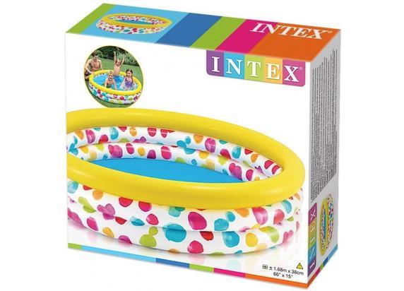 Intex Intex 58449 Opblaaszwembad Rainbow Ombre Pool met 3 ringen 168x38cm