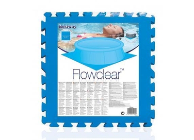 Bestway Flowclear - Zwembad tegels - Vloerbescherming - Set van 9 stuks - 50 x 50 cm - 2.25 m2
