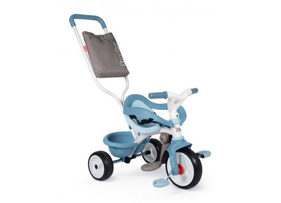 Smoby Be Move Confort Blauw - Driewieler met duwstang