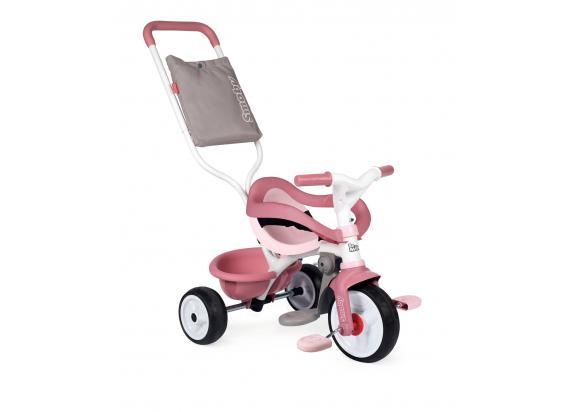 Smoby Be Move Confort Roze - Driewieler met duwstang