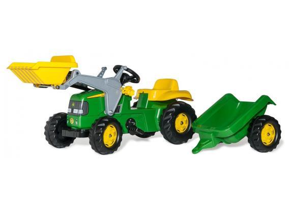 Rolly Toys - John Deere RollyKid John Deere met lader & aanhanger