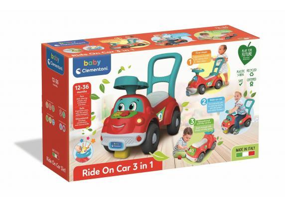 Clementoni - Play For Future Ride On Car 3-in-1 Loopwagen