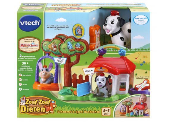 VTech Zoef Zoef Dieren Schommel & Speel Hondenhok - Speelfigurenset - met Liedjes & Reacties - 1 tot 5 Jaar