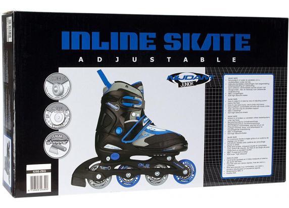 Nijdam Nijdam inline skates zwart/blauw/grijs maat 38-41