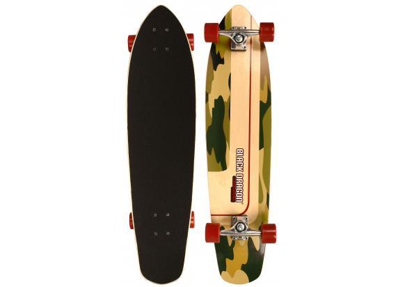 Black Dragon Longboard 36" Kicktail Combat Kick