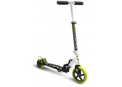 Skids Control 2-wiel Kinderstep Opvouwbaar Voetrem Zwart/groen