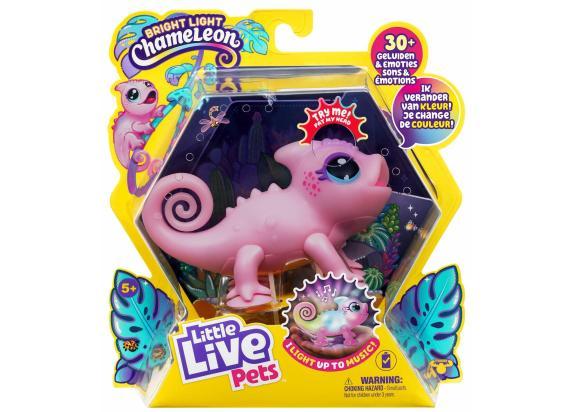 Moose Toys little live pets bright light chameleon nova interactieve knuffel