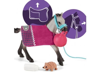 schleich HORSE CLUB - Spelplezier met veulen - Speelfigurenset - Kinderspeelgoed voor Jongens en Meisjes - 5 tot 12 jaar - 42534