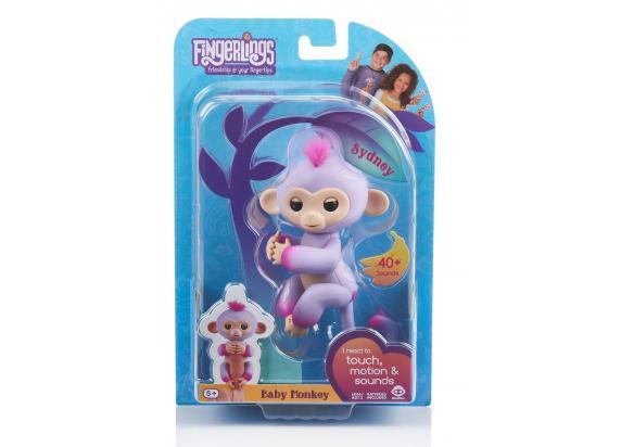 WowWee - Fingerlings Fingerlings Sydney paars baby aapje