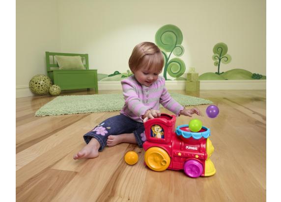 Playskool Roll'n Pop Train ballentrein