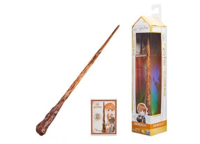 Harry Potter - Ron Wemel Toverstaf- Met Spreukenkaart - 30cm