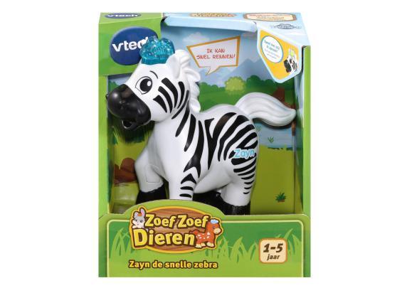 VTech Zoef Zoef Dieren – Zayn de snelle Zebra – Educatief Speelgoed – Met Vrolijke Reacties – 1 tot 5 jaar