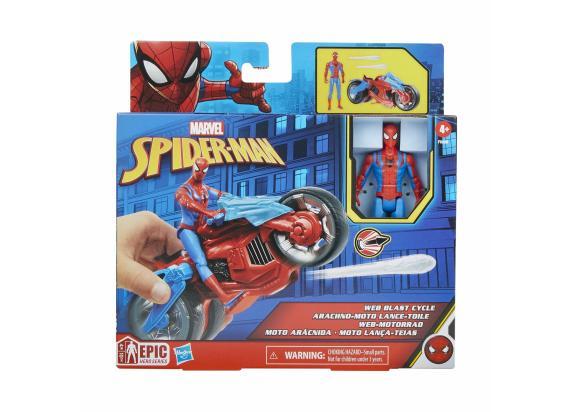 Hasbro - Spider-Man Marvel Spider Man hero figuur en voertuig