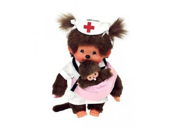 - Monchihichi Monchhichi Meisje Verpleegster met pasgeboren baby 20cm