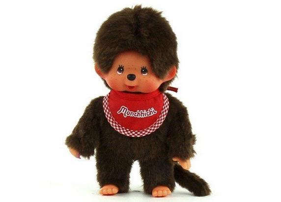 - Monchihichi Monchhichi Jongen met slab rood 20cm