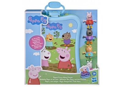 Hasbro - Peppa Pig Peppa Pig Peppas Vrienden Meeneemkoffer met 4 figu