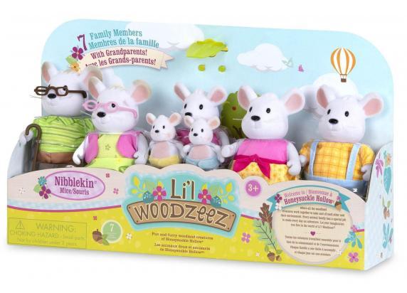 - Li'l Woodzeez Li'l Woodzeez Nibblekin 7-delige familie muis