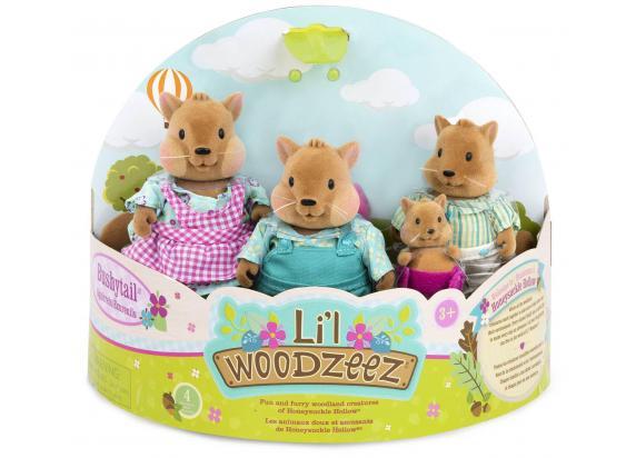 - Li'l Woodzeez Li'l Woodzeez Bushytail 4-delige familie eekhoorn