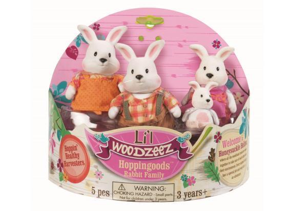 - Li'l Woodzeez Li'l Woodzeez Hoppingood 4-delige familie konijn