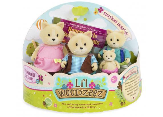 - Li'l Woodzeez Li'l Woodzeez Whiskerelli 4-delige familie kat