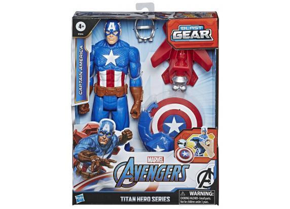 Hasbro - Avengers Avengers Titan Heroes Blast Gear Captain America 30cm