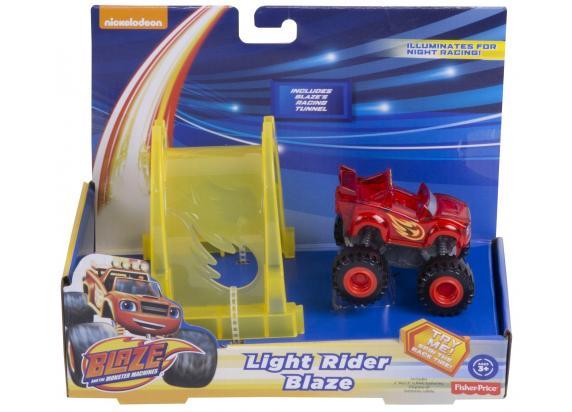 Fisher Price - Blaze en de Monsterwielen Blaze Light Rider auto met tunnel 4asstd