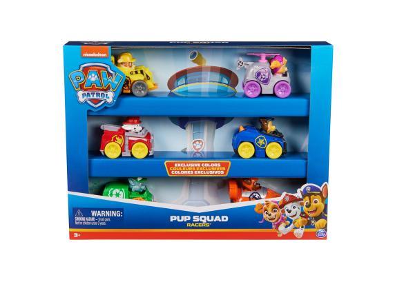 PAW Patrol Pup Squad - Cadeauset met 6 Racers - speelgoedautos