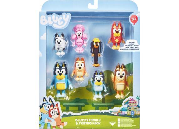 - BLUEY Bluey Family & Friends figuren 8-pack