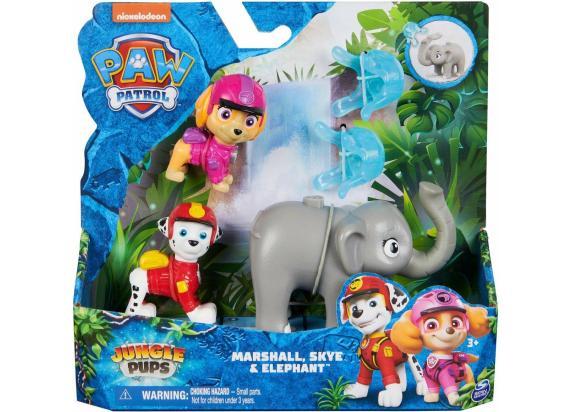 - Paw Patrol PAW Patrol Jungle Pups Hero Pups Marshal, Skye, Elephant