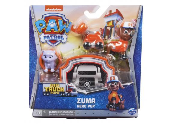 PAW Patrol Big Truck Pups - Zuma-actiefiguur met reddingsdrone - Speelfigurenset