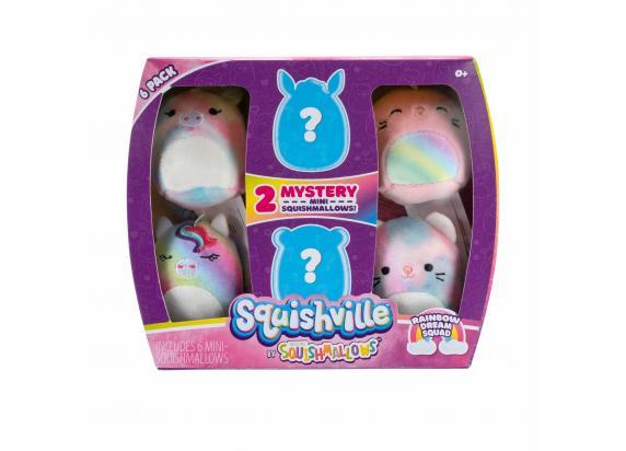 - Squishville Squishville Squishmallow 6-Pack 5cm figuren - Rainbow Dream Squad