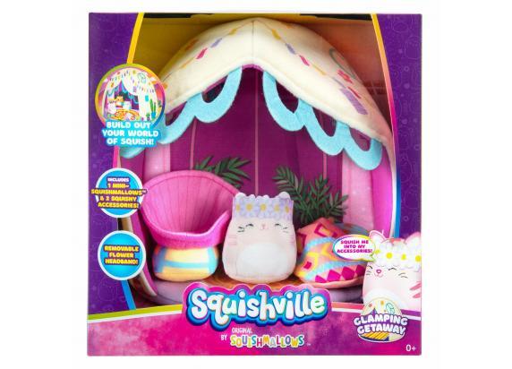 - Squishville Squishville Deluxe Medium Soft Playset - Glamping